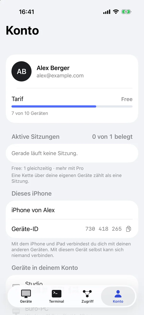 Konto endgültig löschen