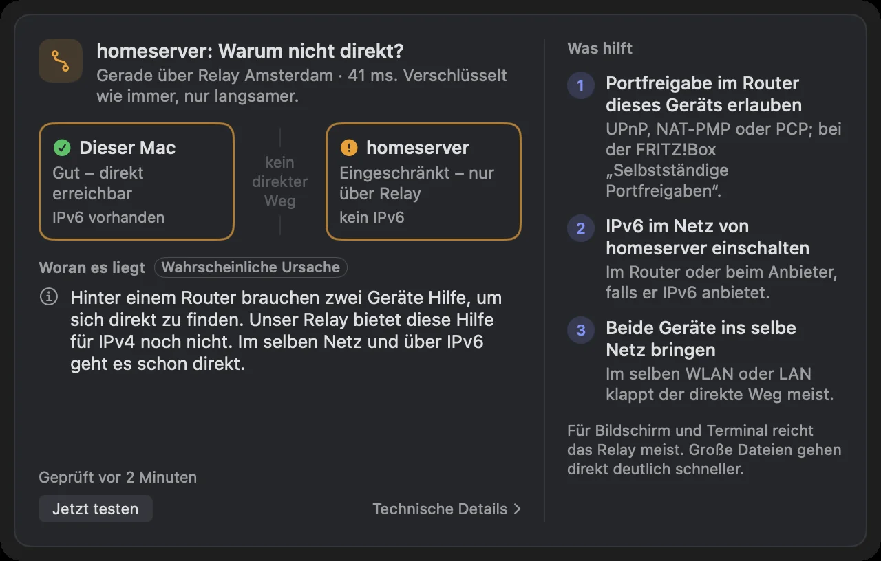 „Warum nicht direkt?“: beide Enden, die wahrscheinliche Ursache und was hilft