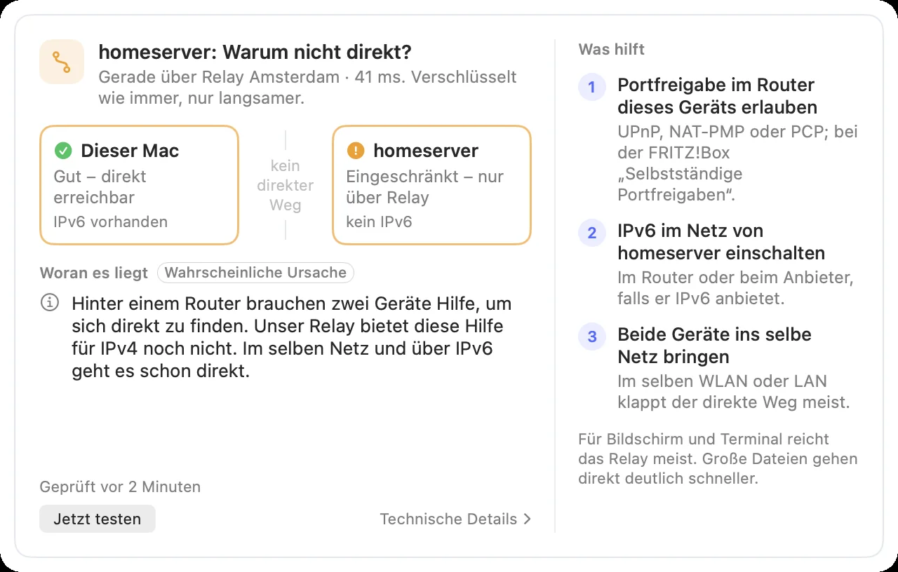 „Warum nicht direkt?“: beide Enden, die wahrscheinliche Ursache und was hilft