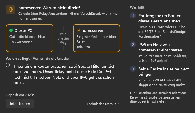 „Warum nicht direkt?“: beide Enden, die wahrscheinliche Ursache und was hilft