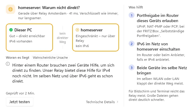 „Warum nicht direkt?“: beide Enden, die wahrscheinliche Ursache und was hilft